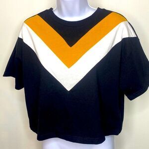 NEW…Black/Gold/Ivory knit top size S (small) from Forever21